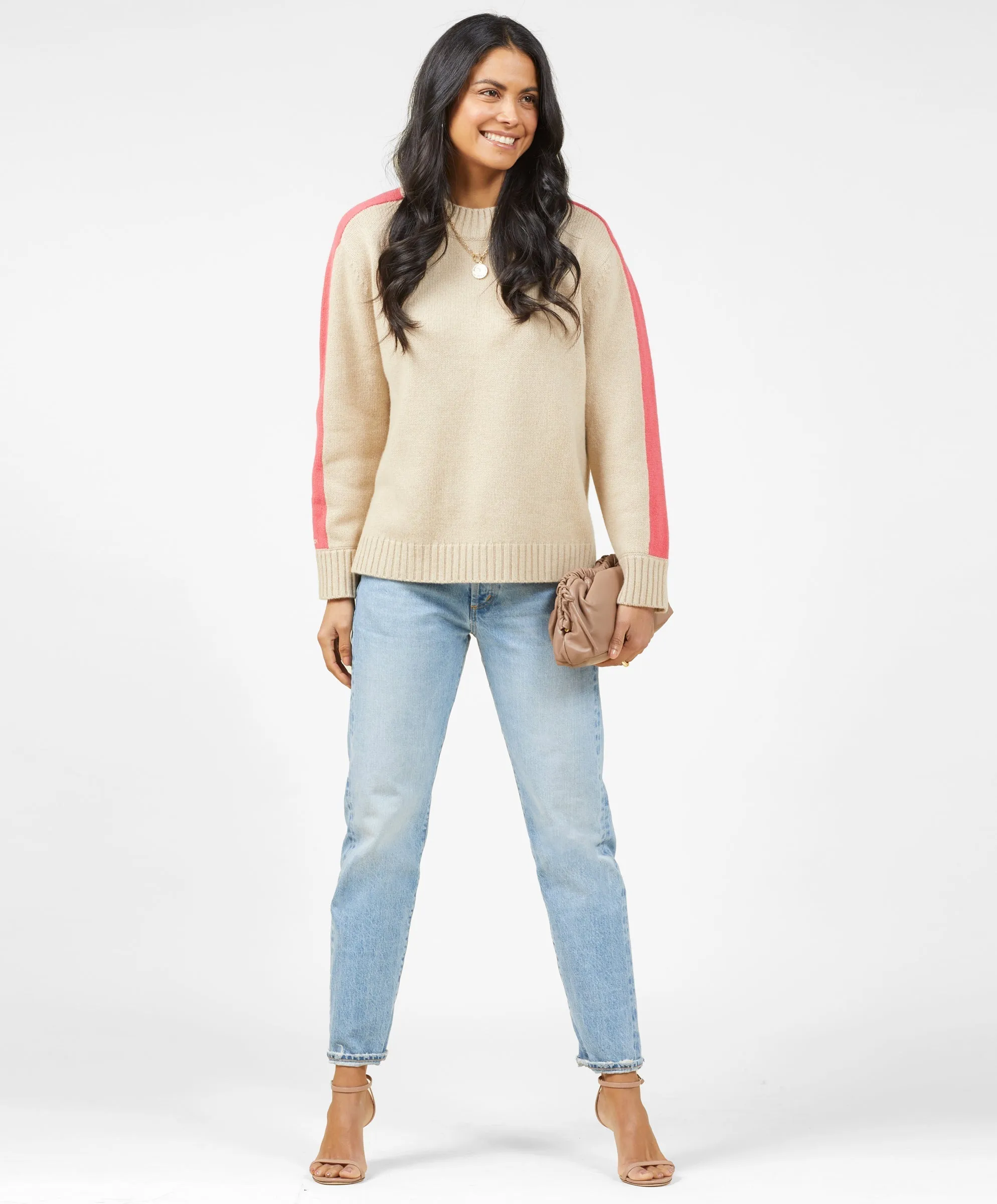 Archer Cashmere Crew with Stripe - Outerworn sold by Outerknown product image thumbnail 2