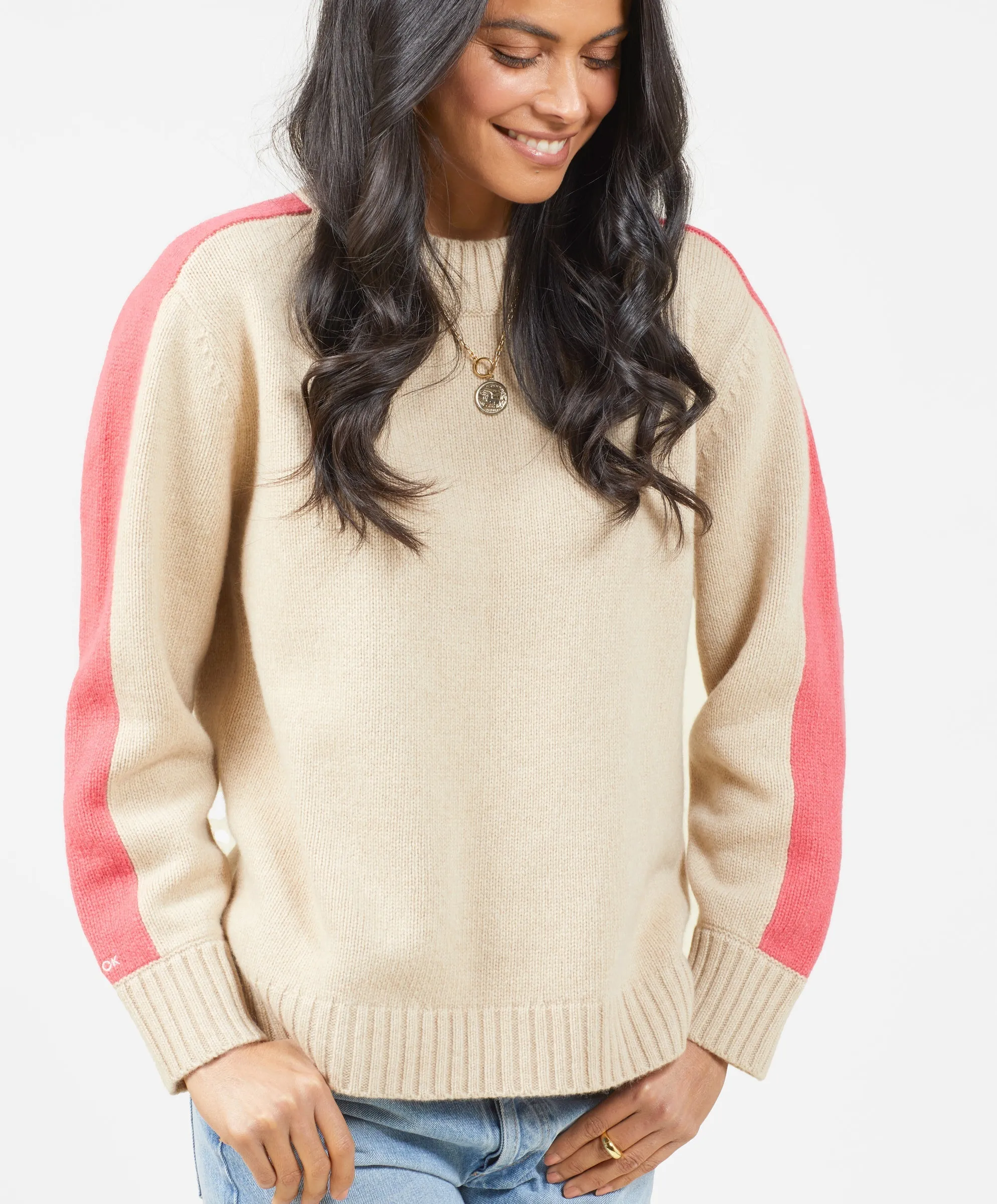 Archer Cashmere Crew with Stripe - Outerworn sold by Outerknown product image thumbnail 4