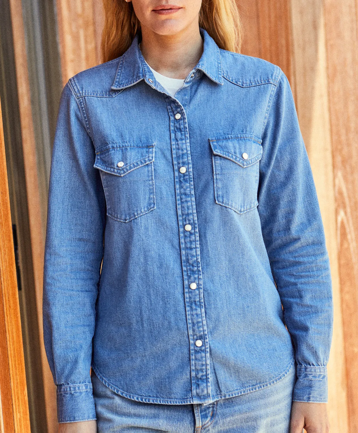 Wyatt Western Denim Shirt - FINAL SALE sold by Outerknown product image thumbnail 3