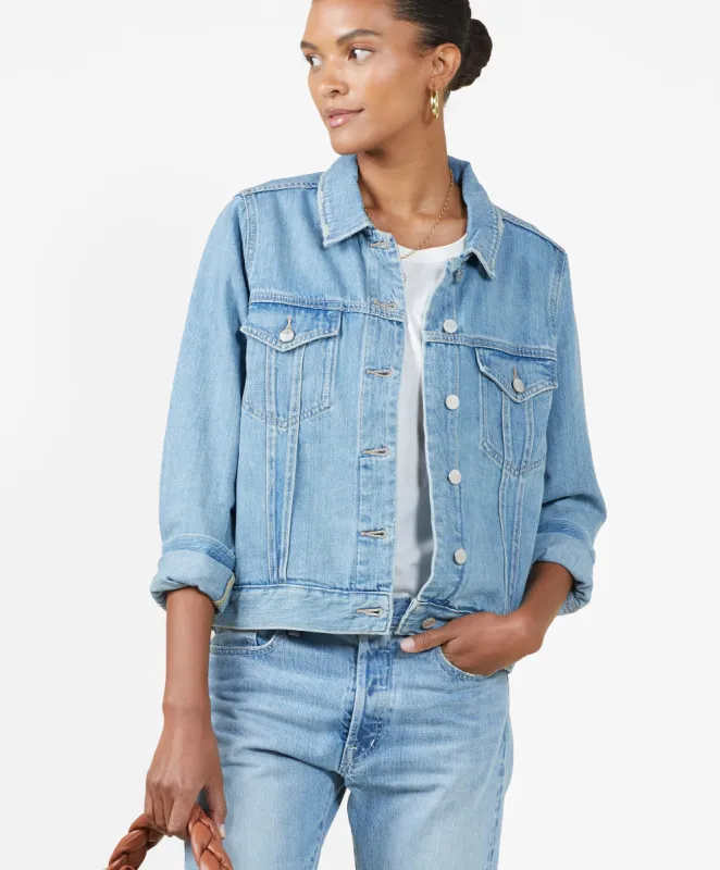 Women's Peacenik Denim Trucker - FINAL SALE sold by Outerknown