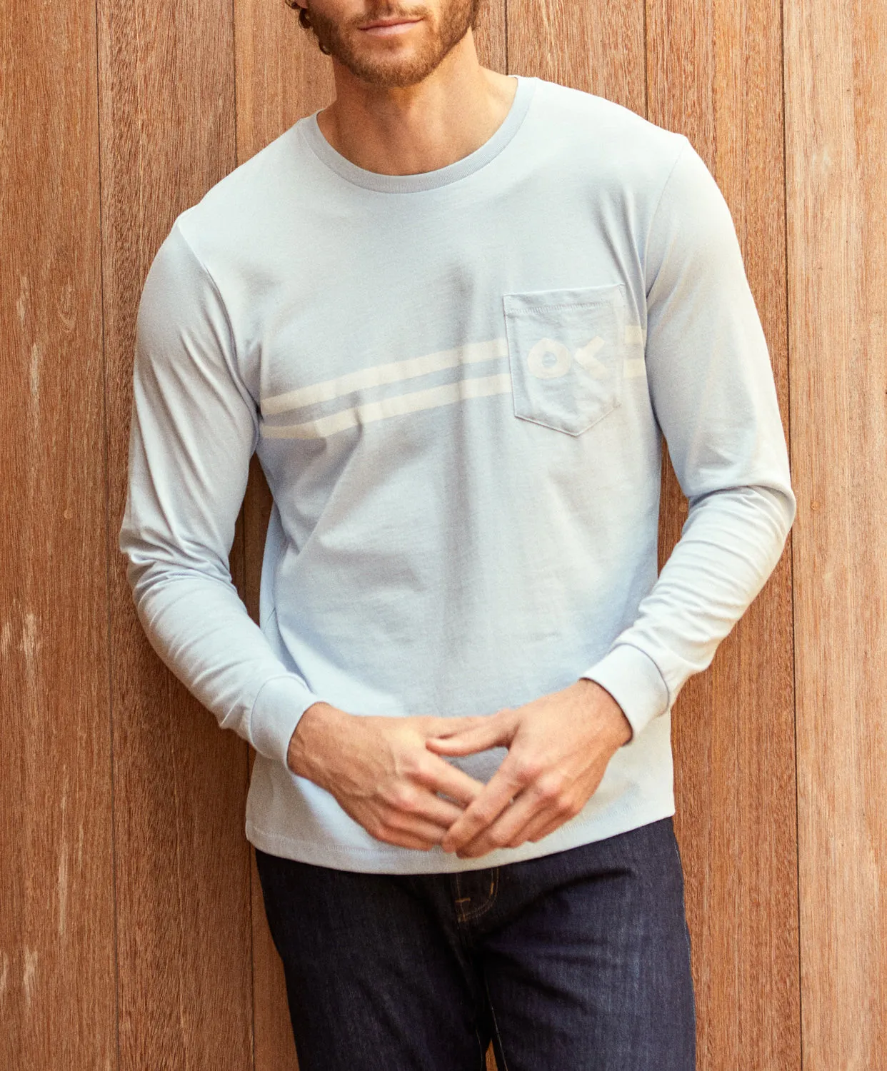 Nostalgic Stripe L/S Pocket Tee - SALE sold by Outerknown product image thumbnail 2