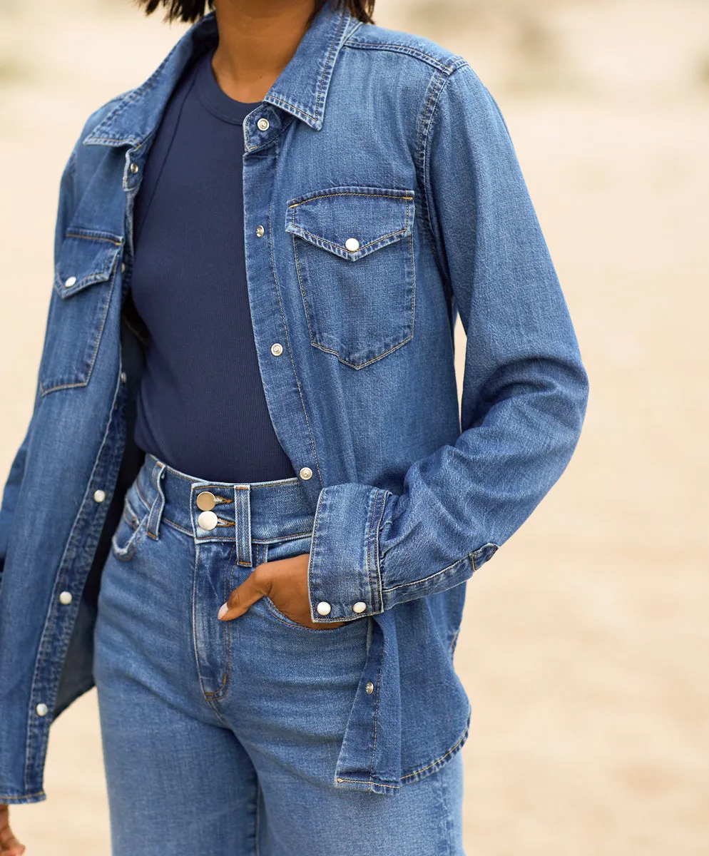 Women's Wyatt Denim Shirt - FINAL SALE sold by Outerknown product image thumbnail 5