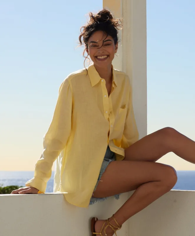 Sydney Linen Boyfriend Shirt - Outerworn sold by Outerknown