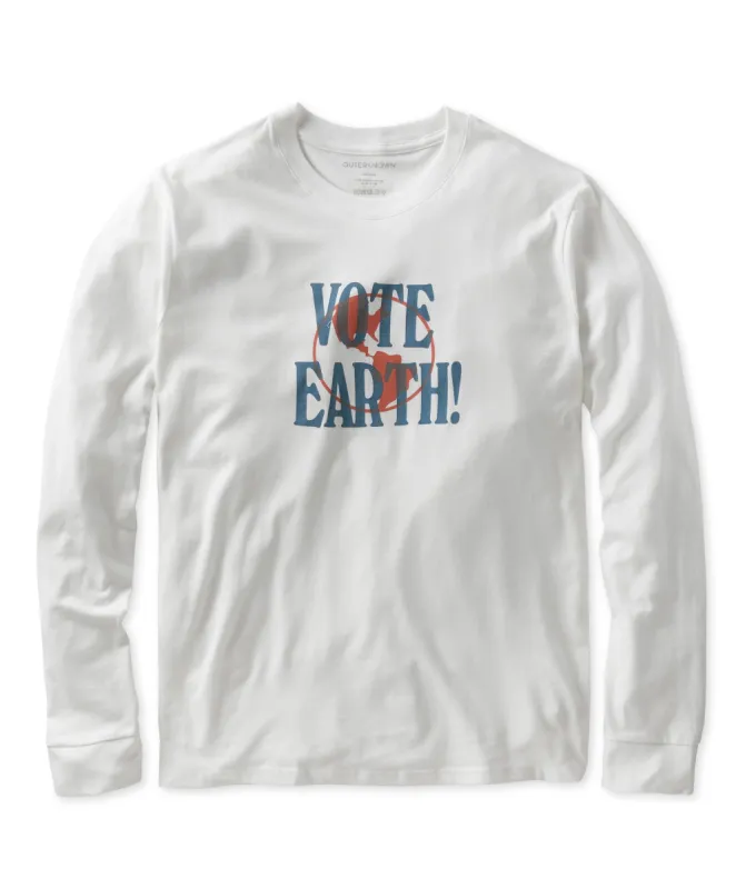 Vote Earth L/S Tee - FINAL SALE sold by Outerknown