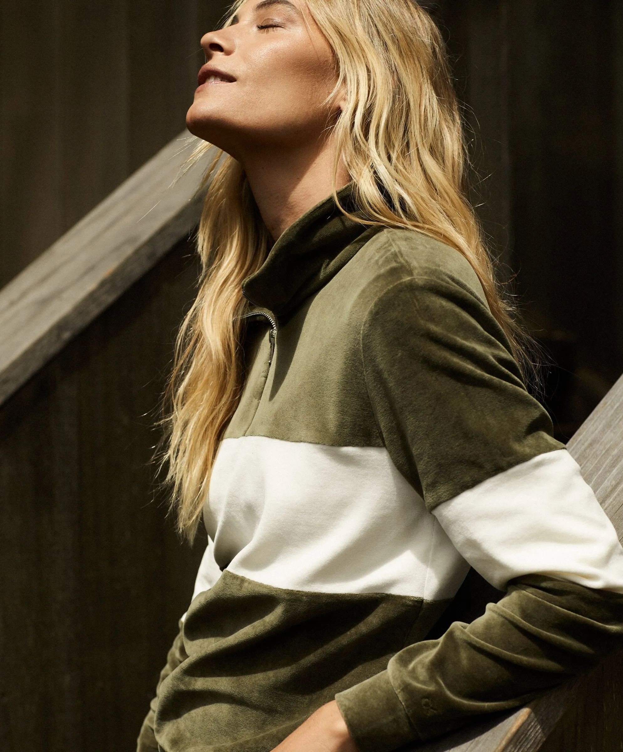 Ronan Velour Zip Pullover - Outerworn sold by Outerknown product image thumbnail 5