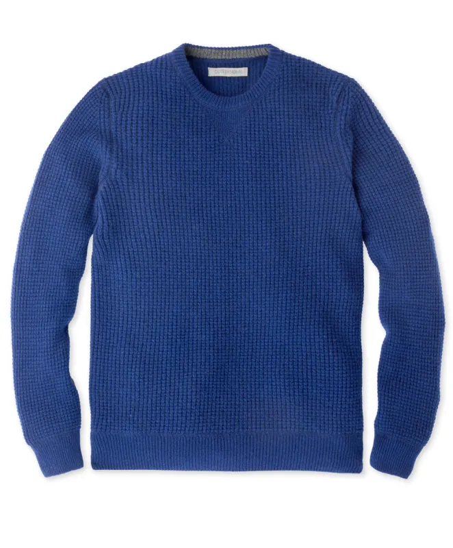 Reimagine Cashmere Waffle Crew - Outerworn sold by Outerknown
