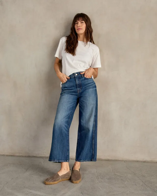 The Brook Wide Leg Jean sold by Outerknown
