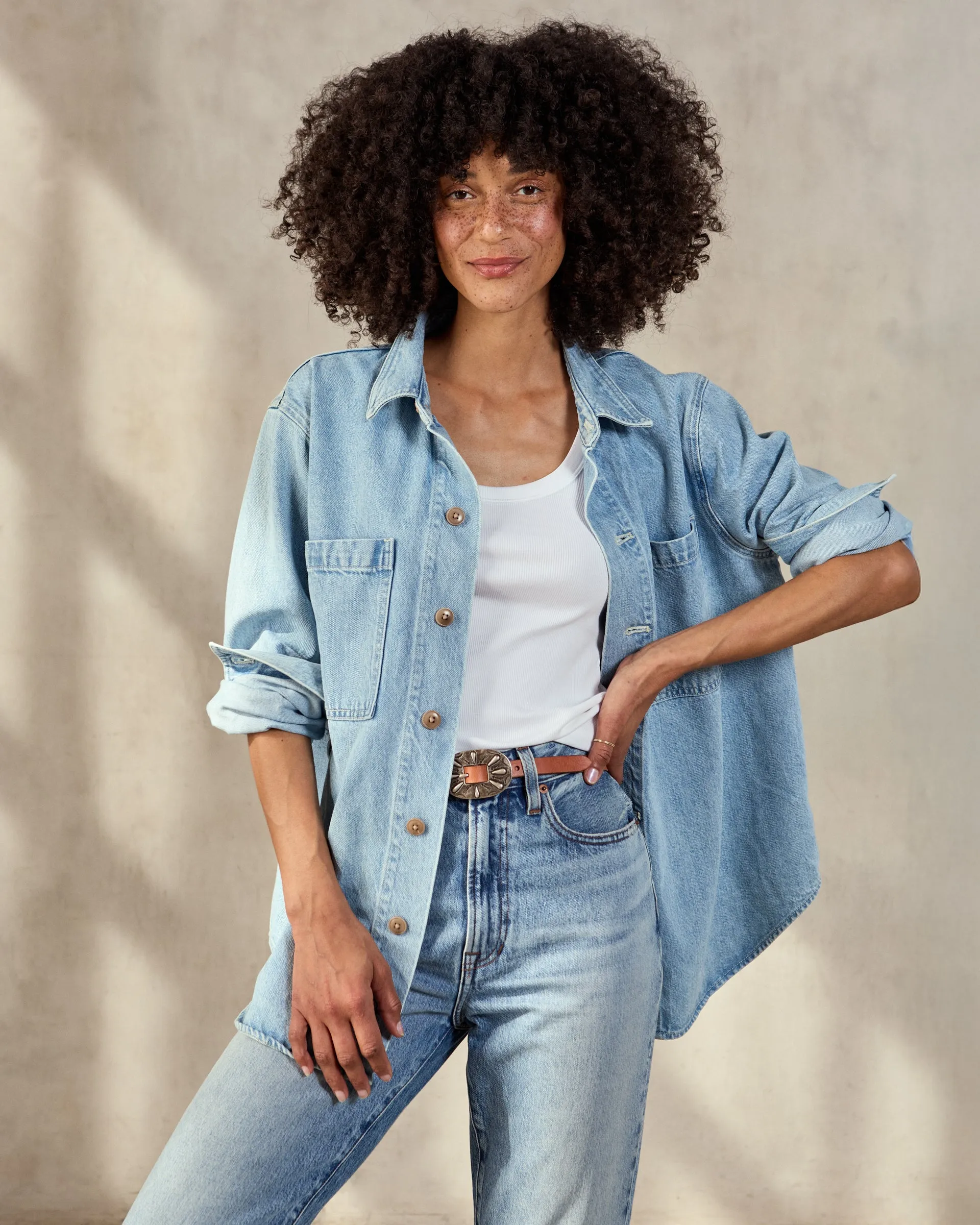 The Canyon Shacket sold by Outerknown