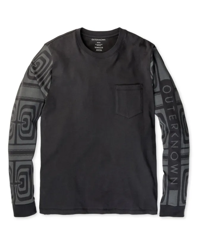 Raimana World Long Sleeve Pocket Tee - Outerworn sold by Outerknown