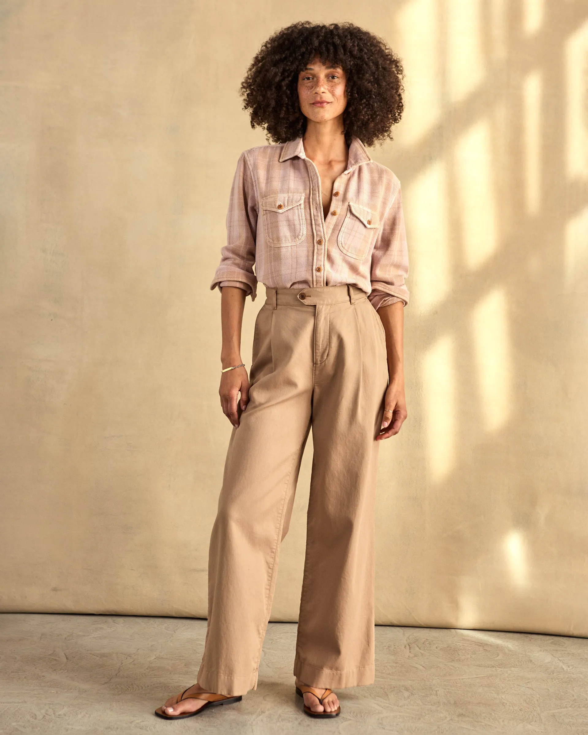 Women's Blanket Shirt - SALE - Lilac Haze Latte Boxes / S - Outerworn sold by Outerknown product image thumbnail 4