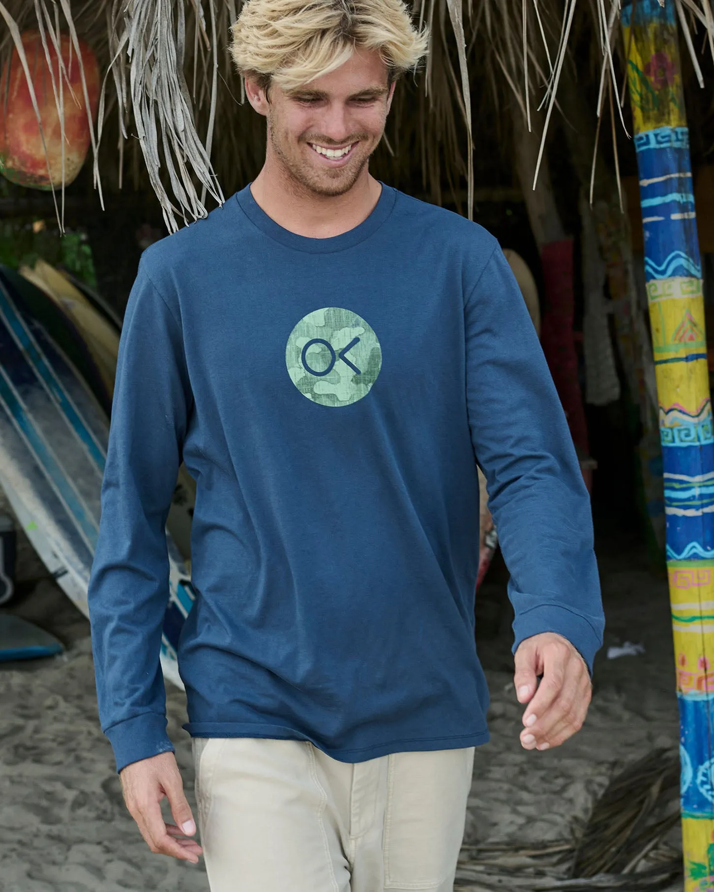 OK Pattern Dot L/S Tee - FINAL SALE sold by Outerknown product image thumbnail 2