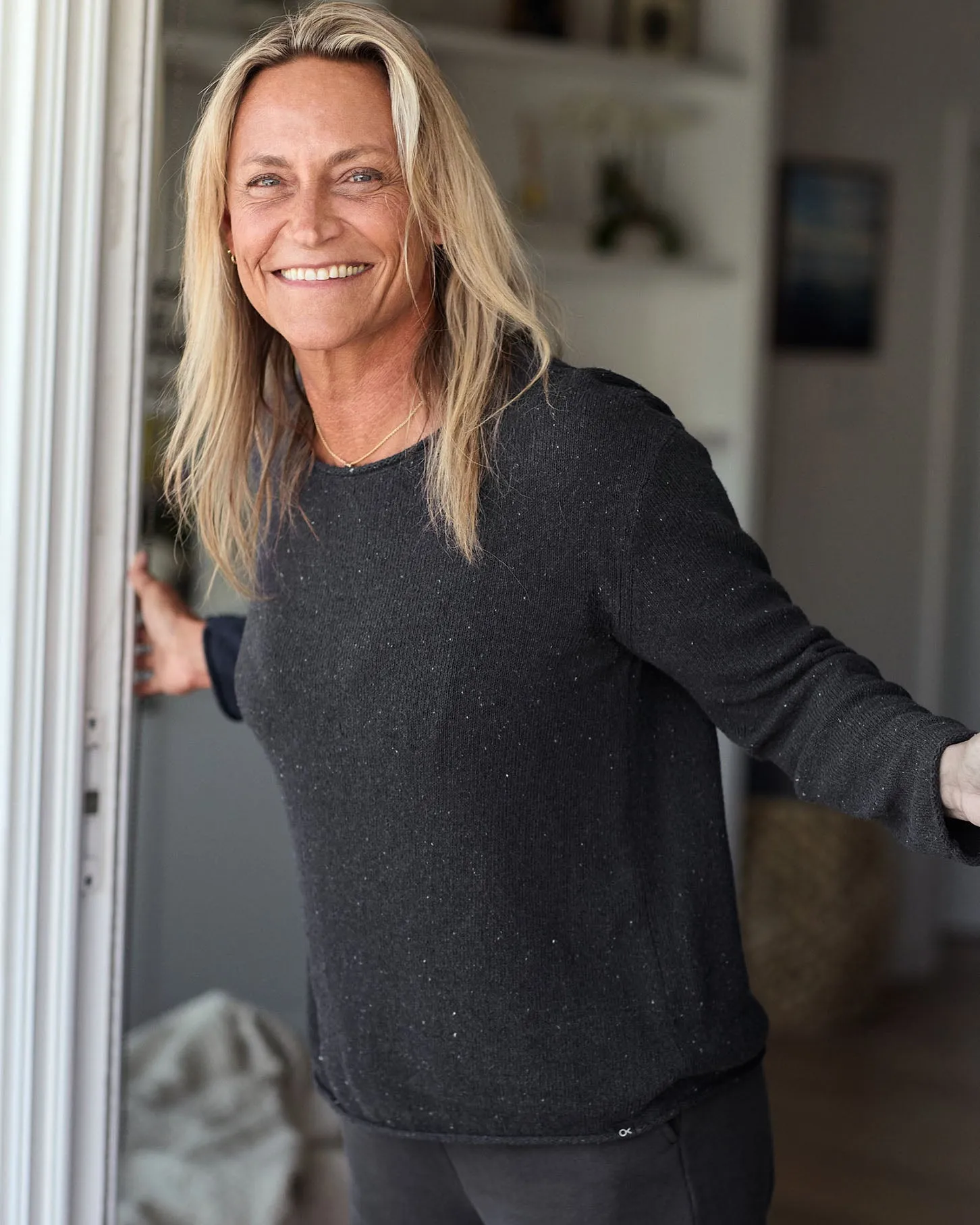 Crescent Knit Boatneck Top sold by Outerknown