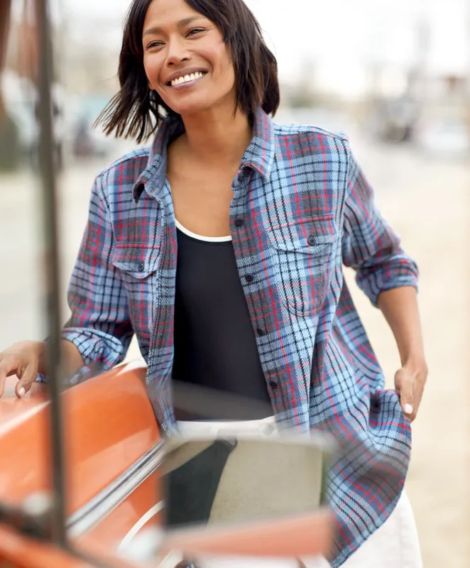 Women's Blanket Shirt - Pacific Old Coast Plaid / XS/S - Outerworn sold by Outerknown