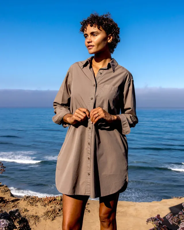 The Poplin Weekend Shirt Dress sold by Outerknown