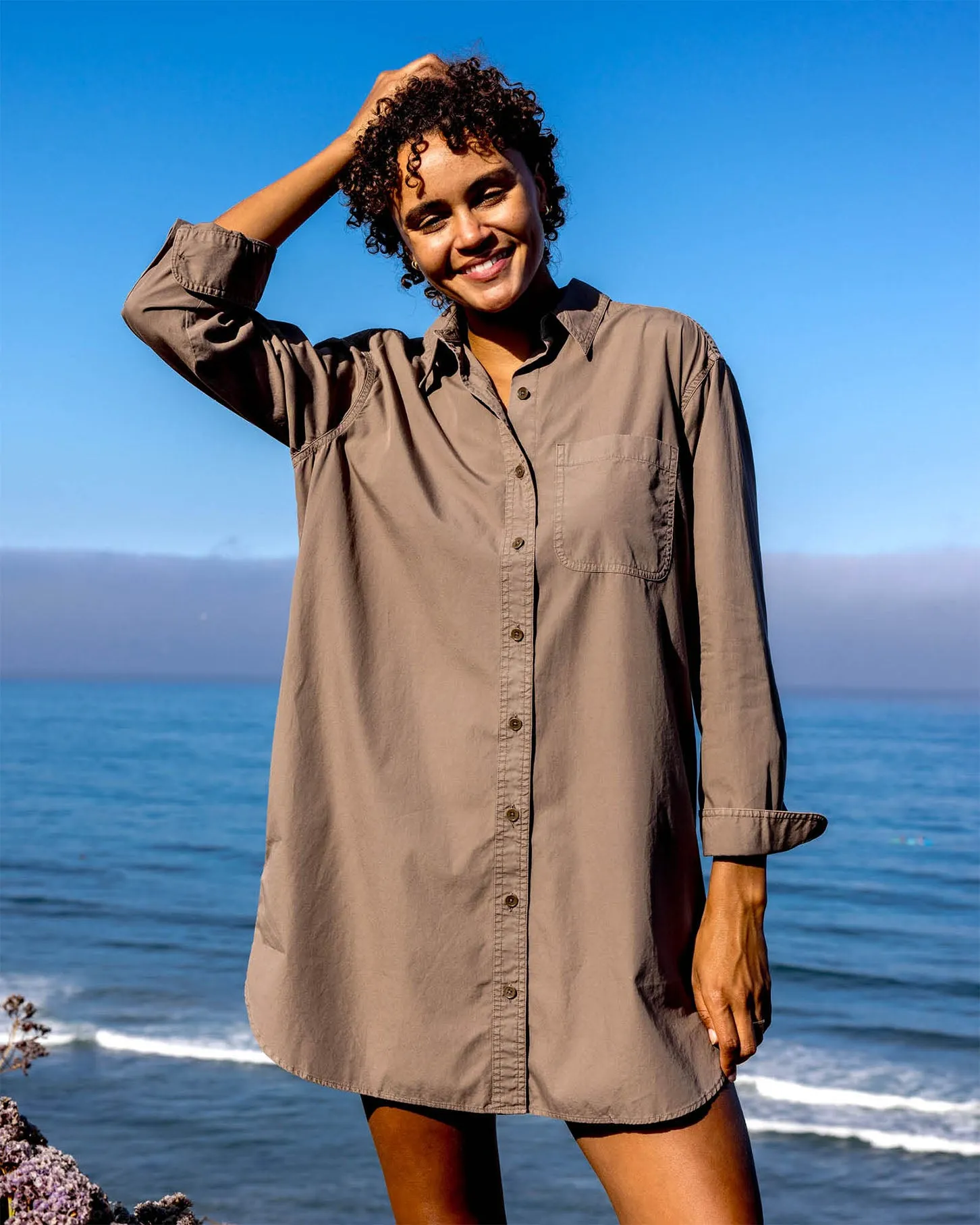 The Poplin Weekend Shirt Dress - FINAL SALE sold by Outerknown product image thumbnail 3