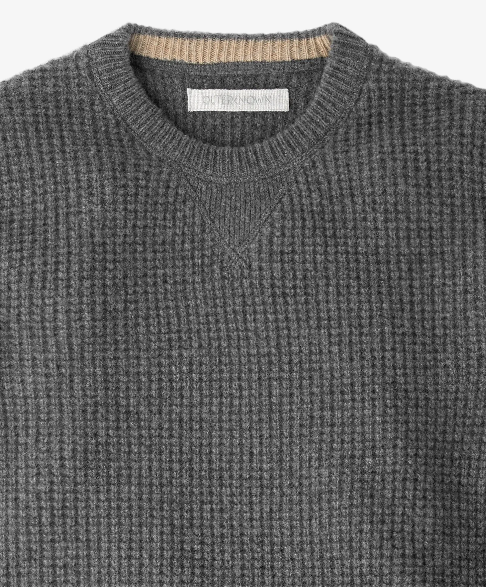 Reimagine Cashmere Waffle Crew - Outerworn sold by Outerknown product image thumbnail 2