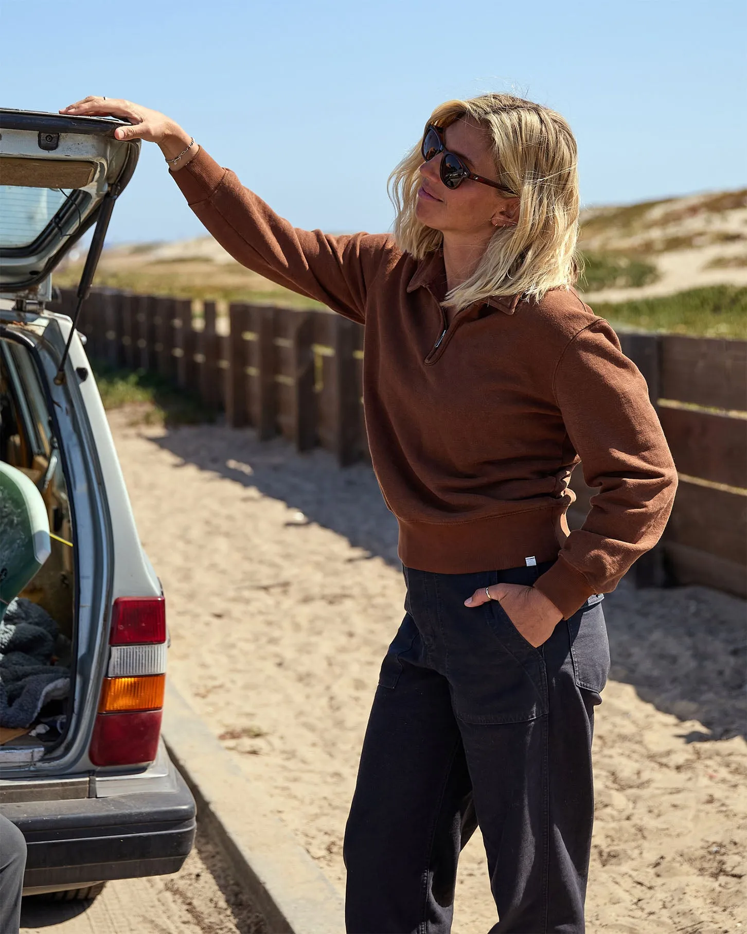 The Women's Sur Half Zip sold by Outerknown product image thumbnail 3