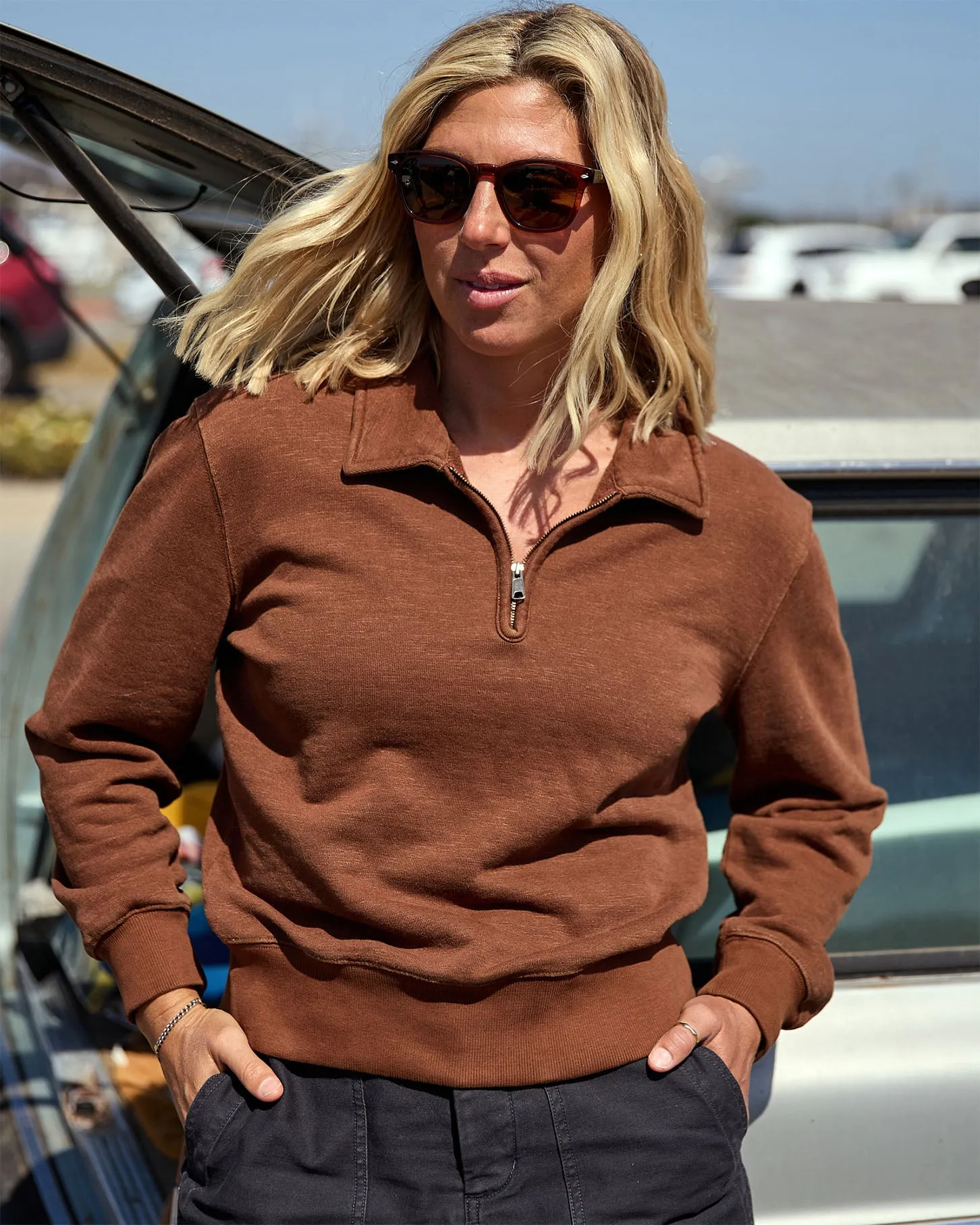 The Women's Sur Half Zip sold by Outerknown product image thumbnail 2