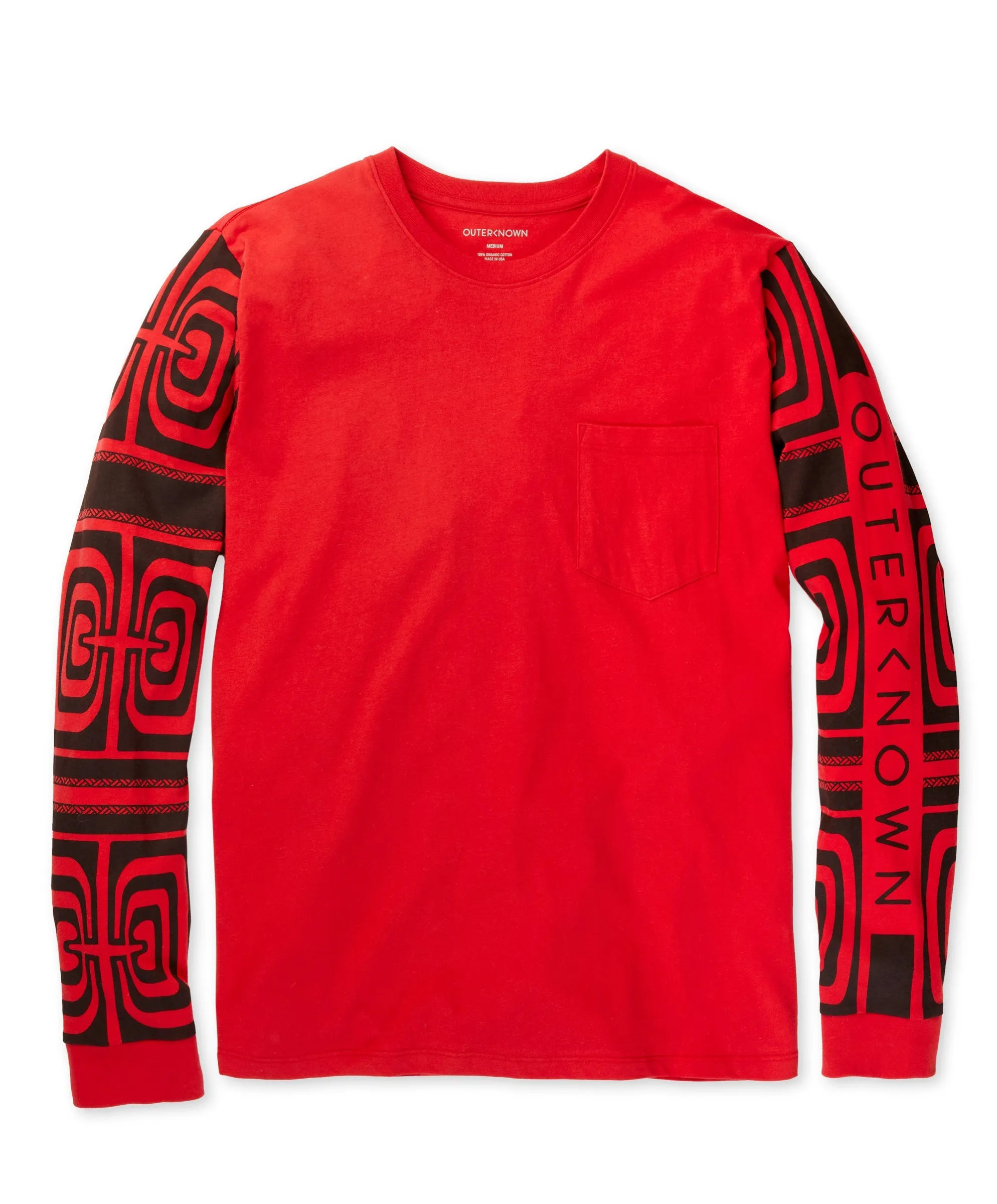 Raimana World Long Sleeve Pocket Tee - Outerworn sold by Outerknown