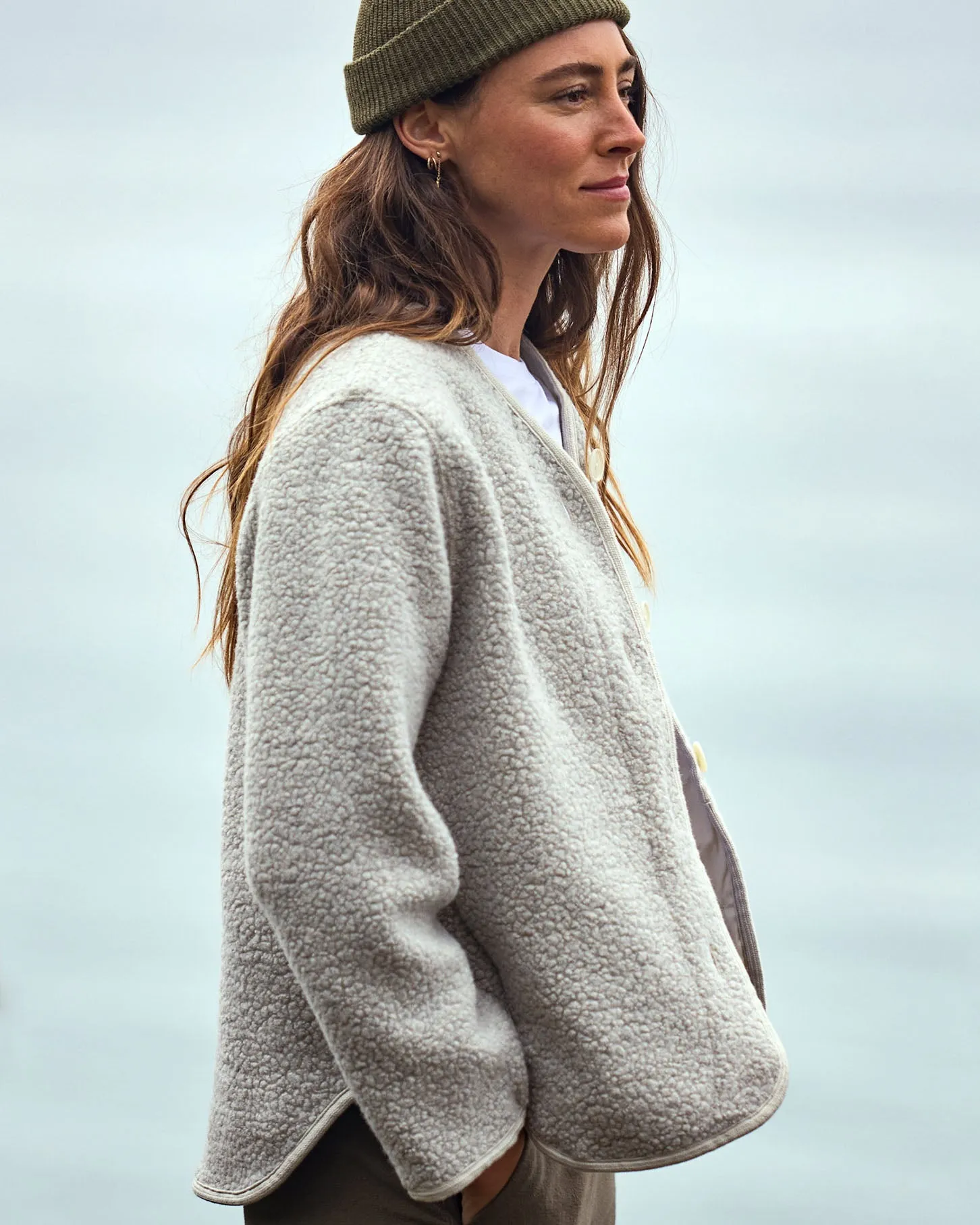 The Woolaroo Cocoon Jacket sold by Outerknown