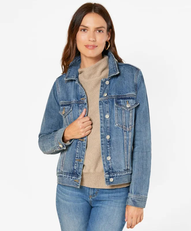 Women's Peacenik Denim Trucker - Outerworn sold by Outerknown