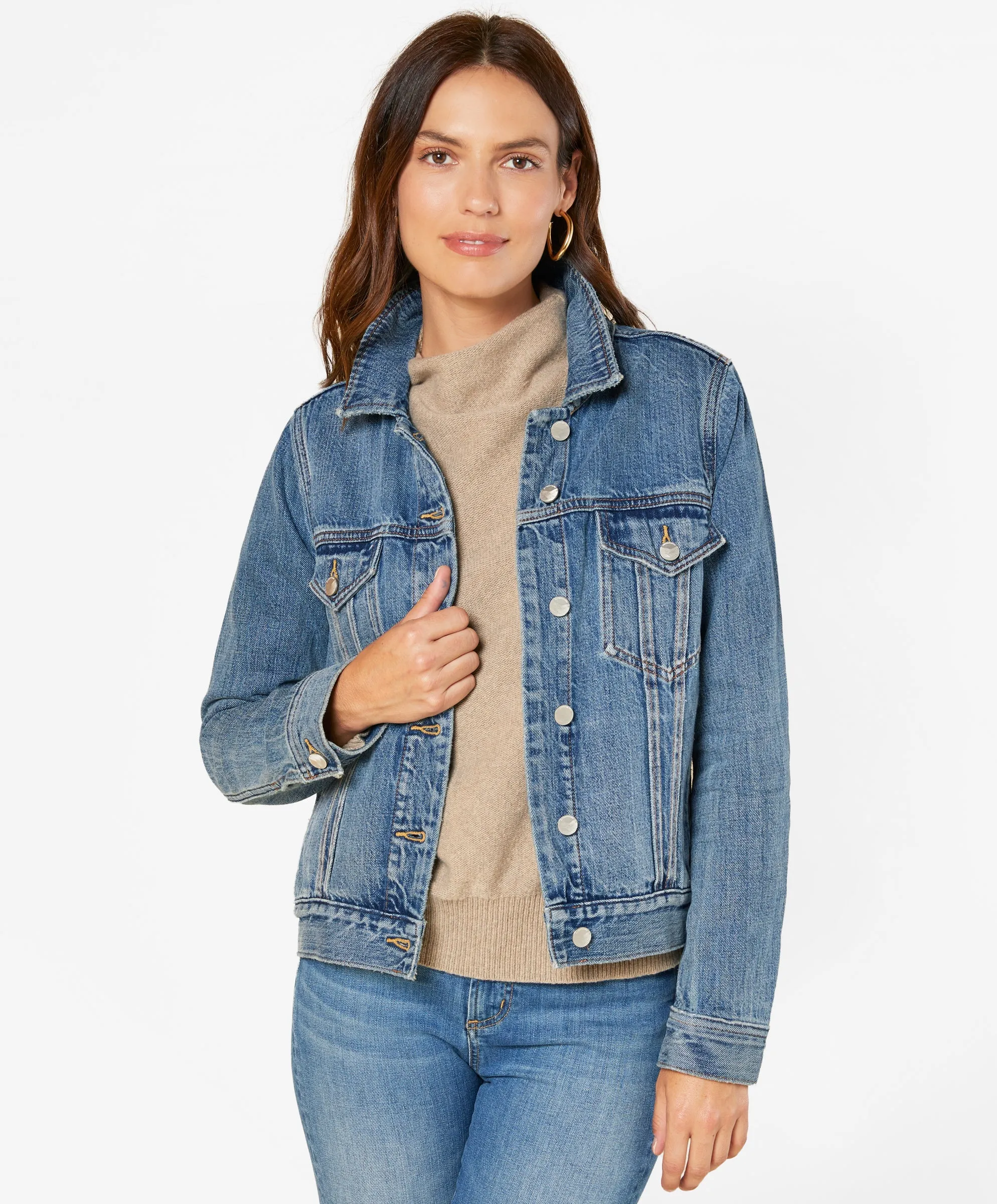Women's Peacenik Denim Trucker - Outerworn sold by Outerknown