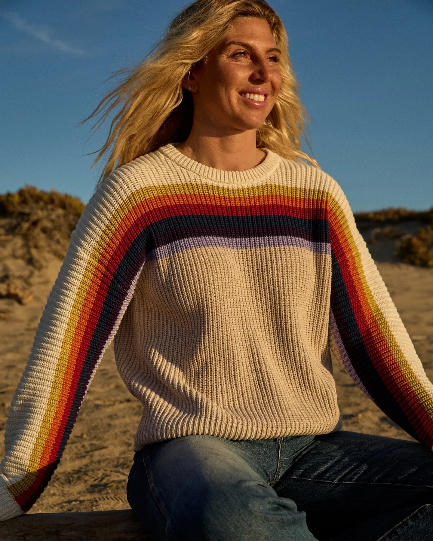 Nostalgic Rainbow Sweater - Outerworn sold by Outerknown