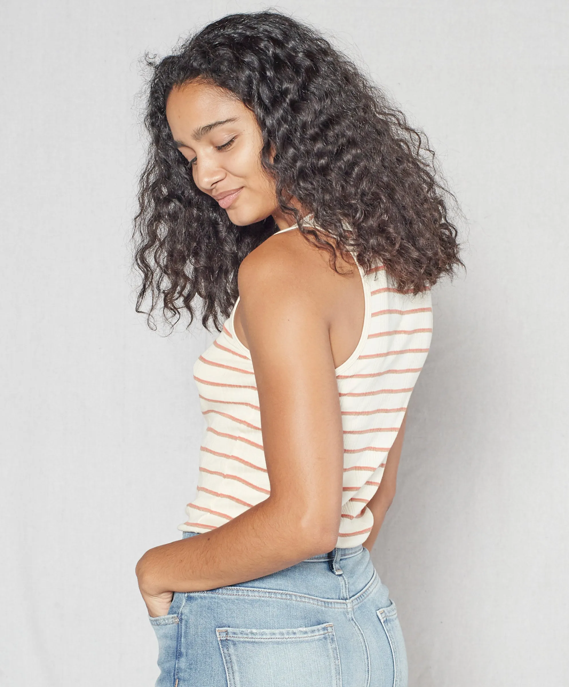 SIDEWALK STRIPE TANK - Outerworn sold by Outerknown