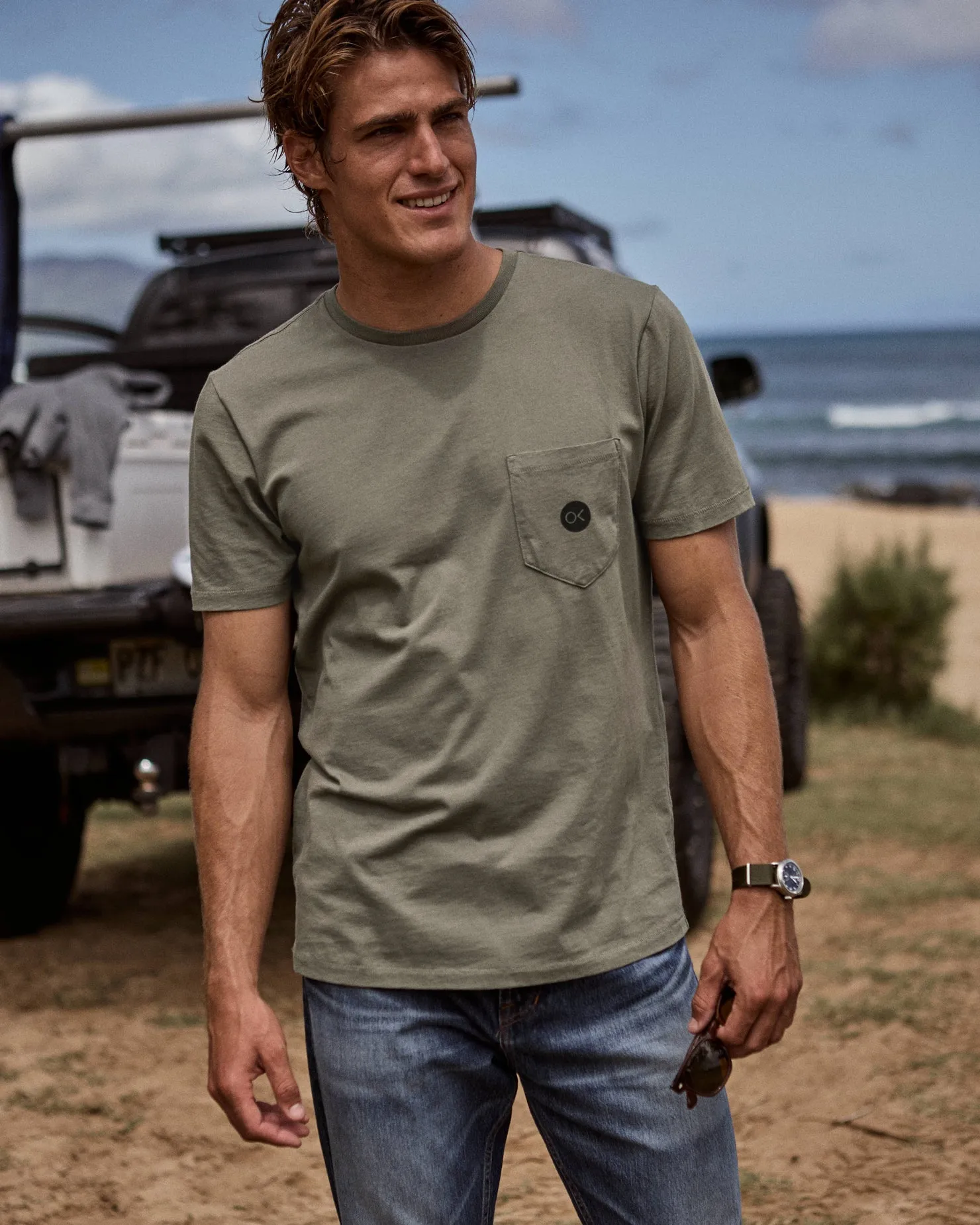 OK Dot Pocket Tee - Outerworn sold by Outerknown product image thumbnail 4