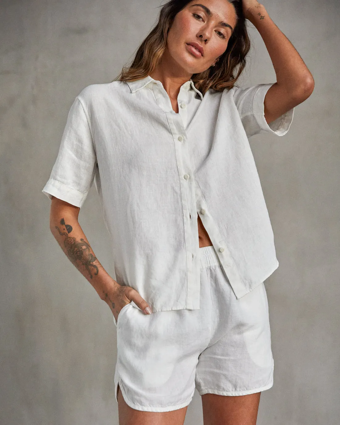 Laurel Linen Shirt - SALE - Outerworn sold by Outerknown product image thumbnail 3