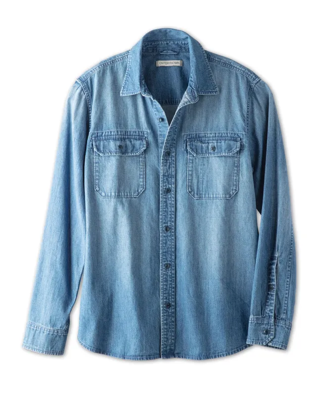 Denim Utilitarian Shirt - Outerworn made by Outerknown