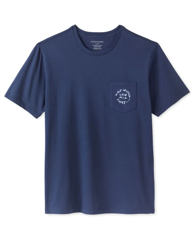 Ty Williams Salt Water Pocket Tee made by Outerknown