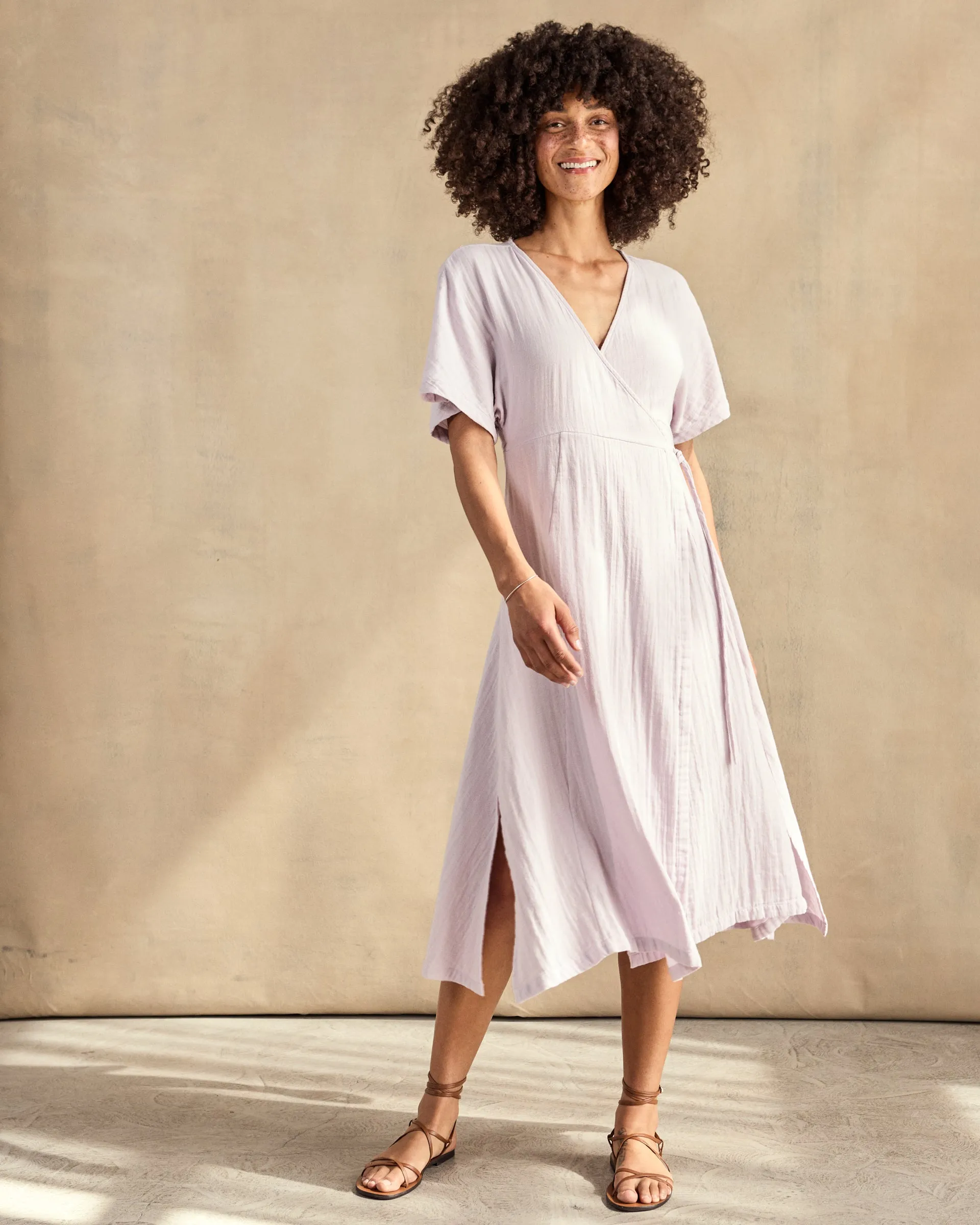 Luna Wrap Dress - Outerworn sold by Outerknown