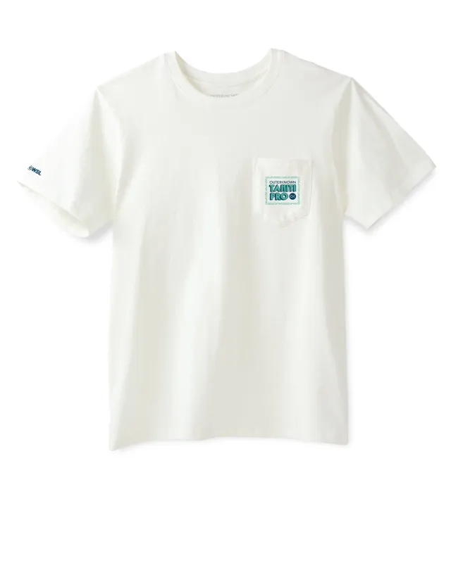 Outerknown Tahiti Pro Graphic Pocket Tee made by Outerknown