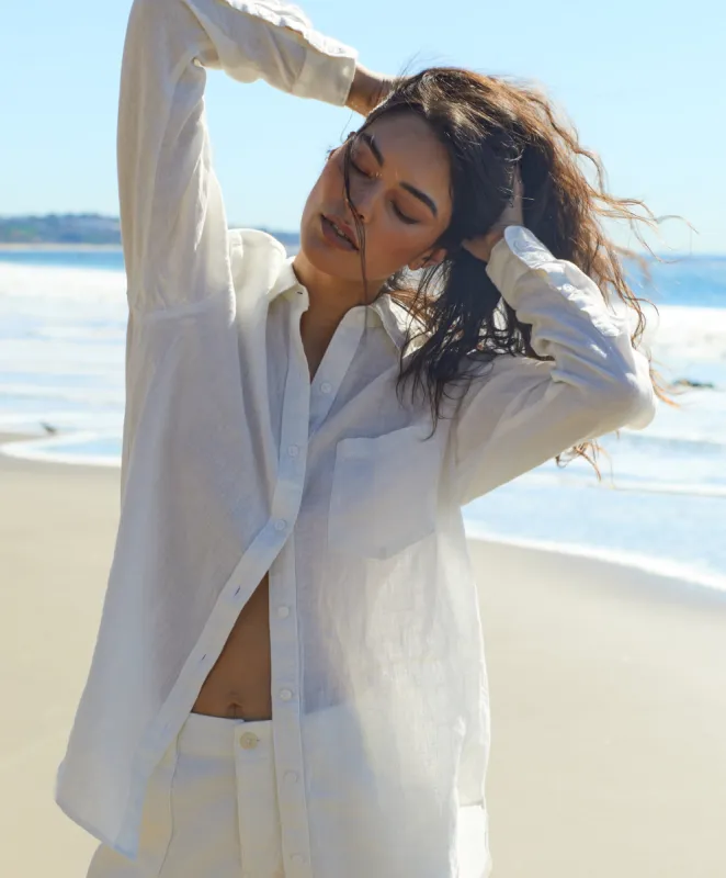 Sydney Linen Boyfriend Shirt - FINAL SALE sold by Outerknown
