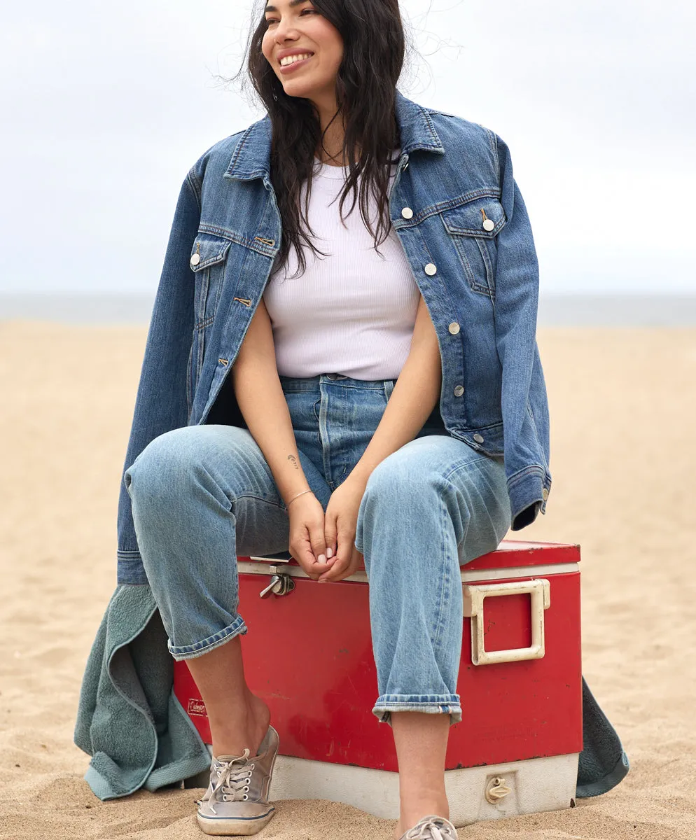 Women's Peacenik Denim Trucker - FINAL SALE sold by Outerknown product image thumbnail 4