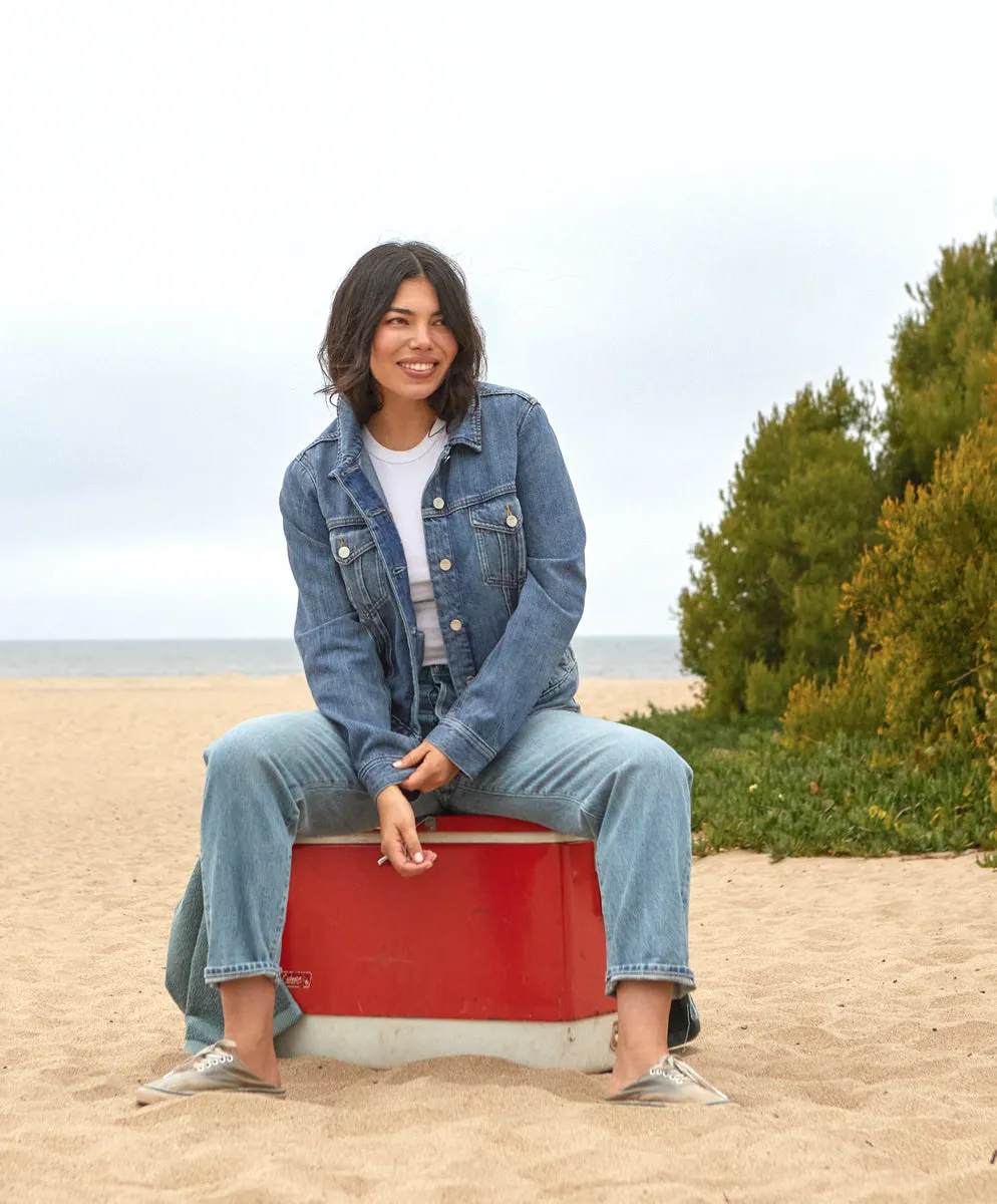 Women's Peacenik Denim Trucker - FINAL SALE sold by Outerknown