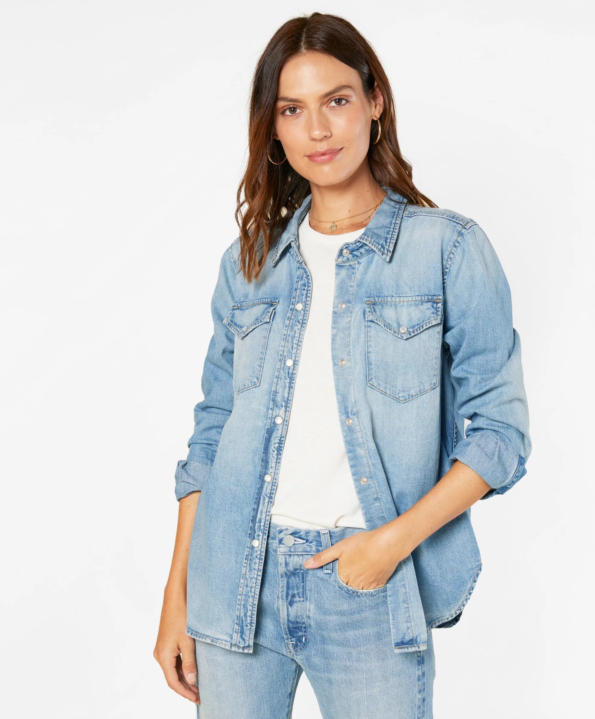 Women's Wyatt Denim Shirt - Outerworn sold by Outerknown product image thumbnail 5