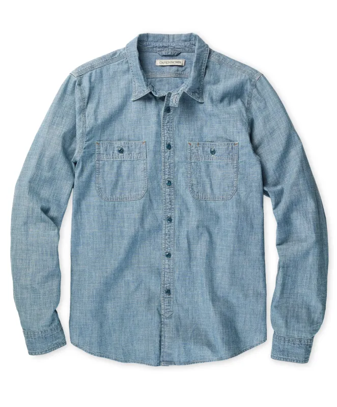 Chambray Utility Shirt sold by Outerknown