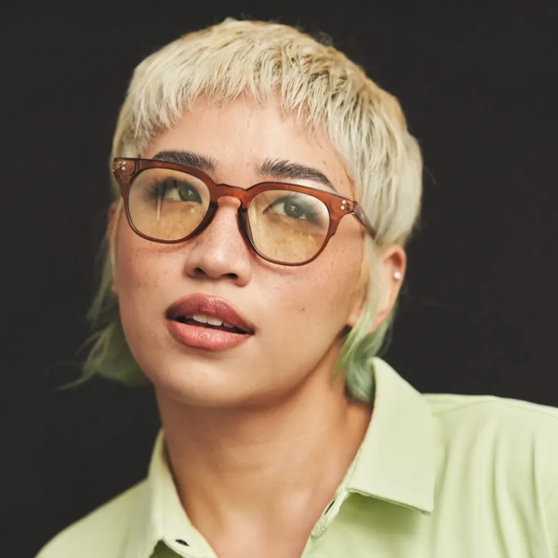 Tinted Lenses - Glorious Green sold by Baobab Eyewear