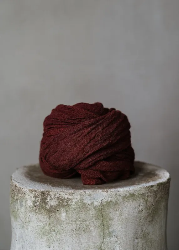 PLAIN SCARF - BURGUNDY sold by Biek Verstappen