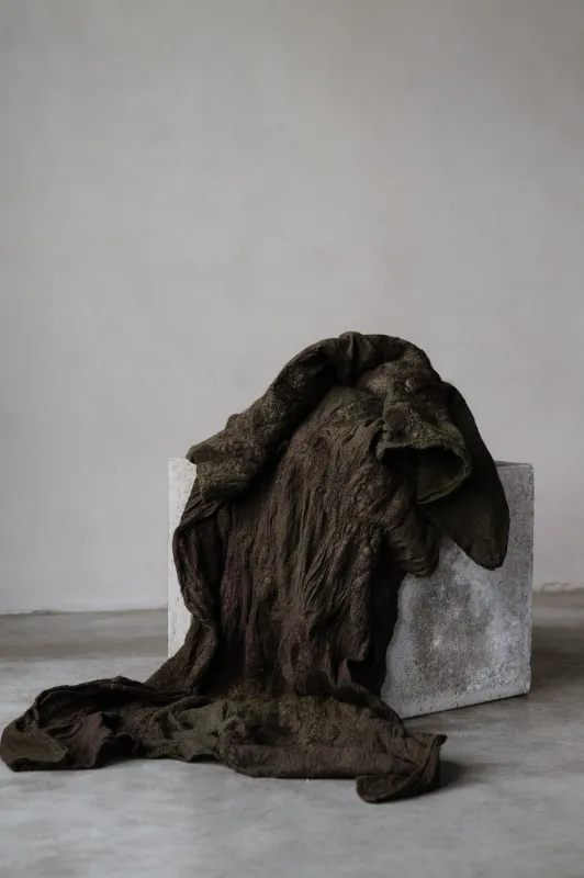 FELTED SCARF - FOREST sold by Biek Verstappen