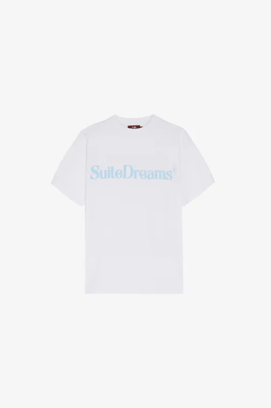 White Suite Dreams Vintage Ringer Tee sold by Late Checkout