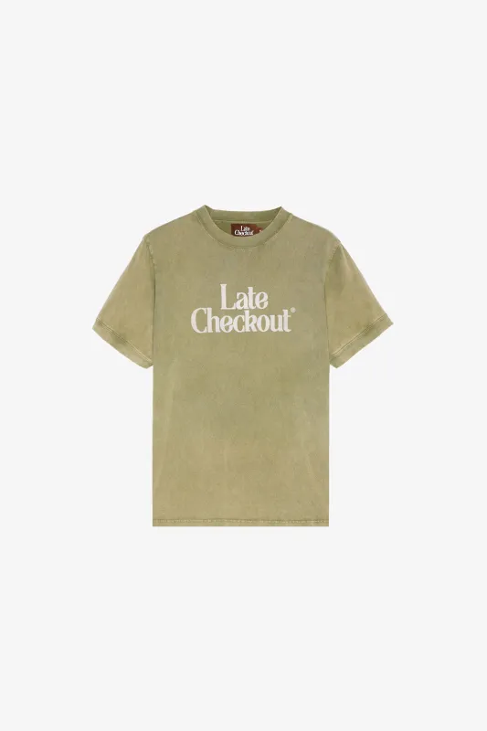 Green Logo Vintage Ringer Tee sold by Late Checkout