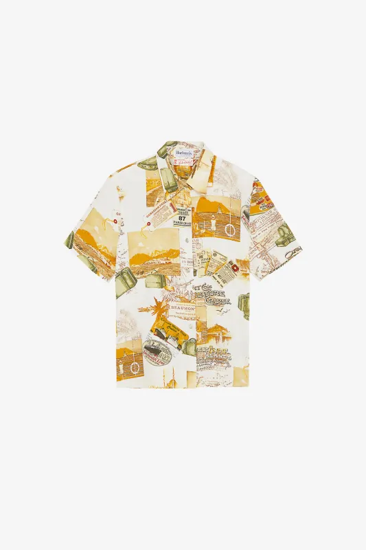 Burberrys “Grand Tour” Travel Print Shirt (Early 1990s) made by Late Checkout