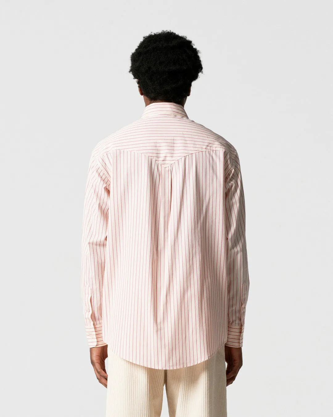White/Pink Striped Flag Western Shirt sold by Late Checkout product image thumbnail 5