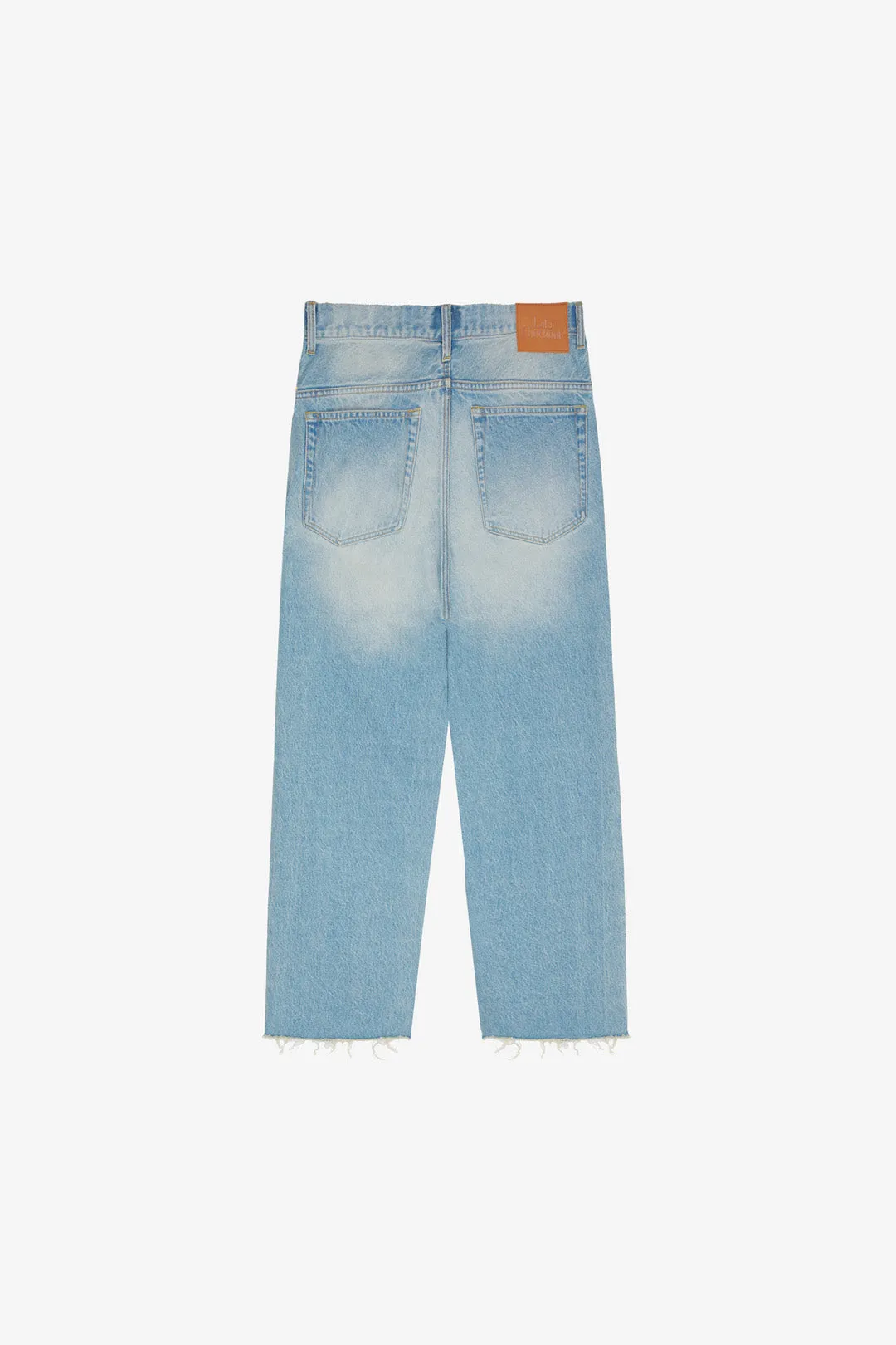 Light Blue Raw Edge Patched Jeans sold by Late Checkout product image thumbnail 2