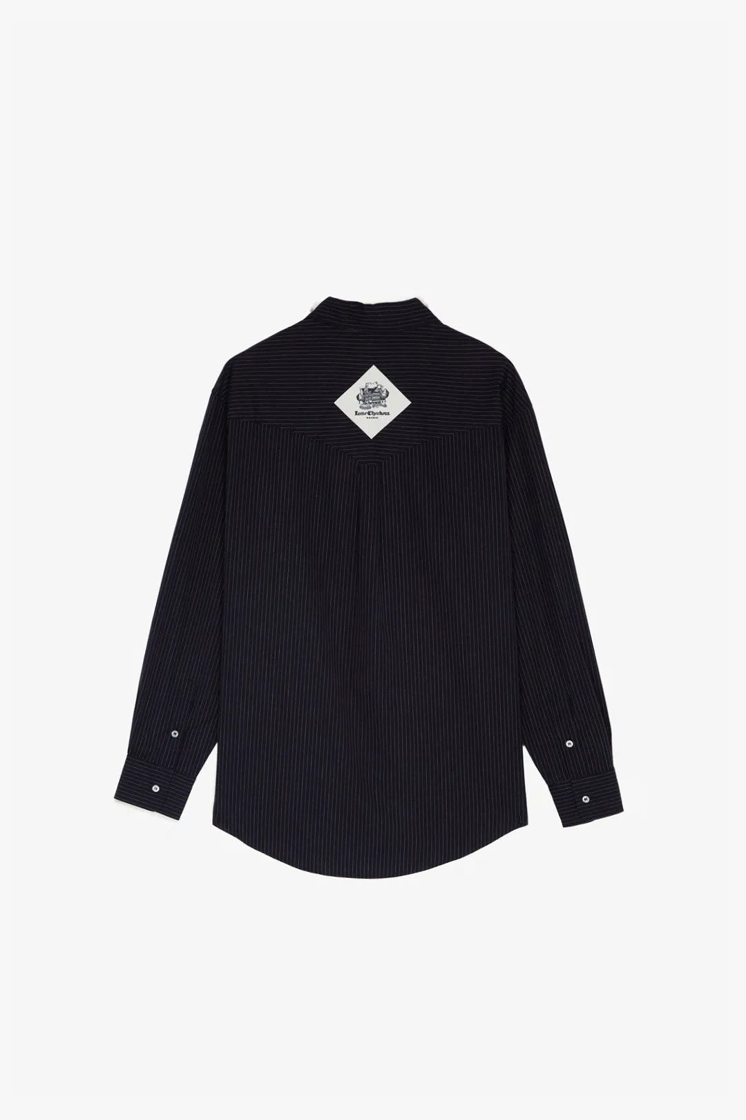 Navy Pinstripe Western Shirt sold by Late Checkout product image thumbnail 2
