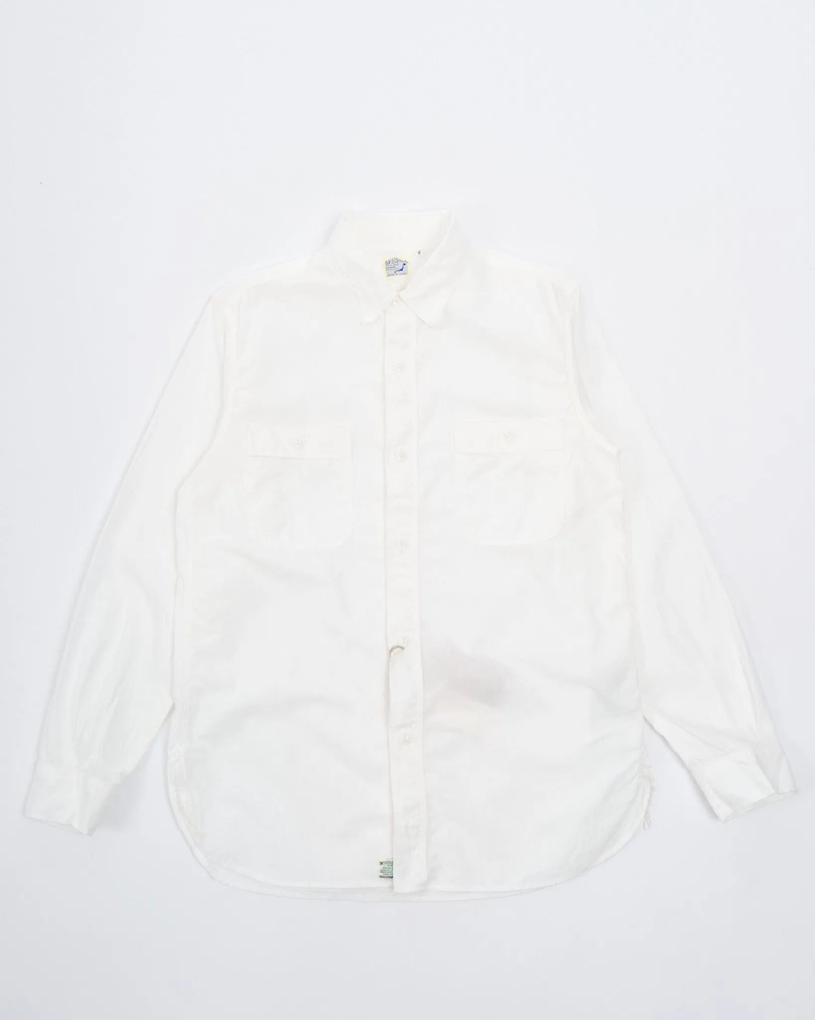 Chambray Work Shirt White sold by Meadow Web