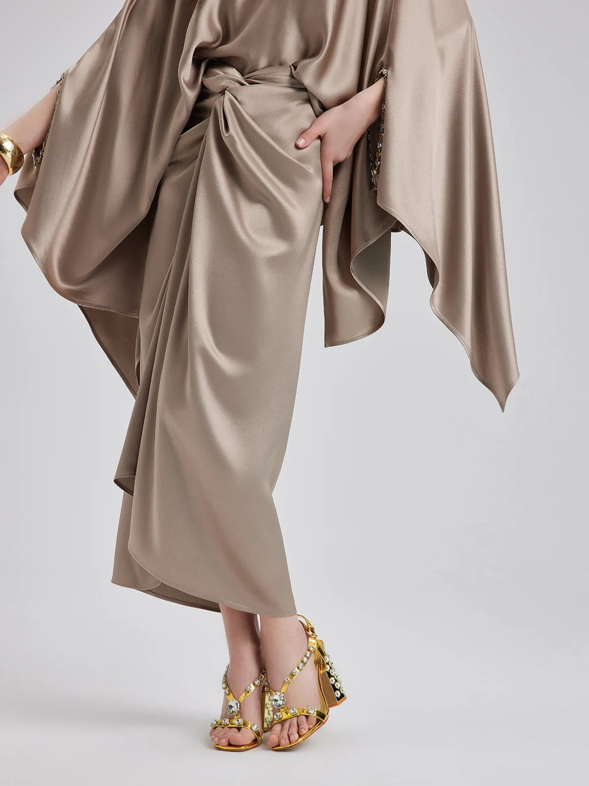 Luxurious Removable Tied Twist Skirt sold by Rich Radi Q's product image thumbnail 2